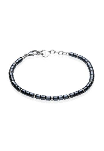 Bracciale in ematite e acciaio per Uomo