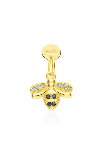 Charm ape in argento dorato con zirconi per Donna