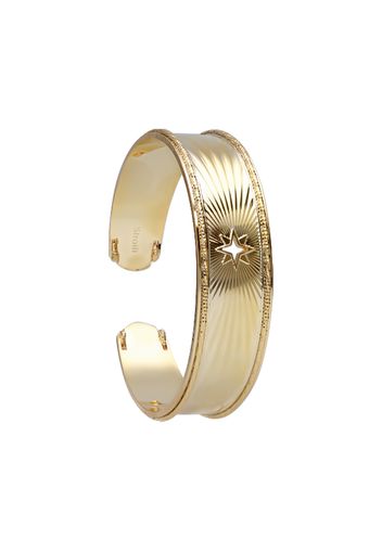 Bracciale bangle rosa dei venti in bronzo dorato per Donna