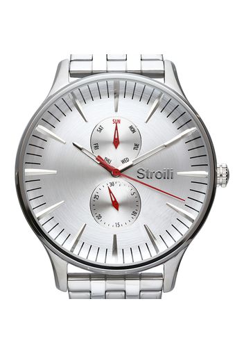 Stroili, Orologio multifunzione con cinturino e cassa in acciaio silver per  Uomo