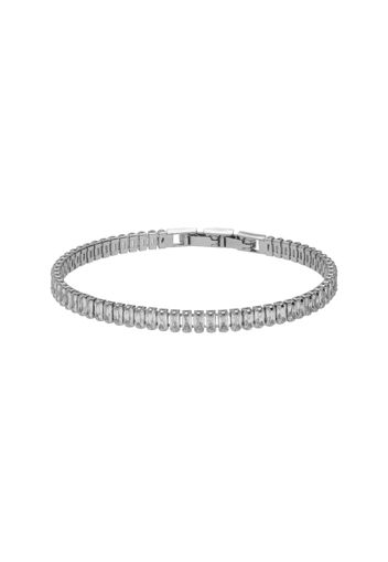 Bracciale strass in metallo rodiato per Donna