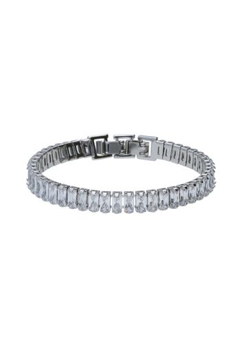 Bracciale strass in metallo rodiato per Donna