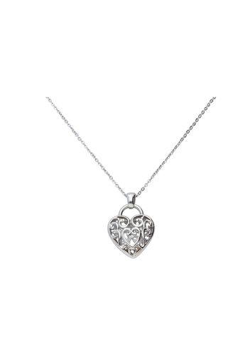 Collana acciaio con charm cuore per Donna