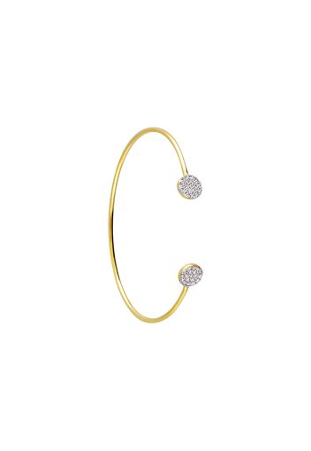 Bangle placcato oro con pavÃ© di zirconi per Donna