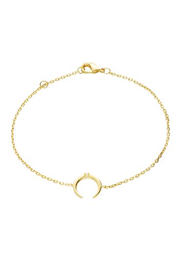 Bracciale placcato oro con lunula per Donna