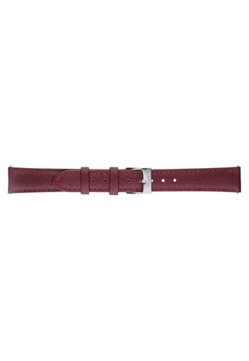 Cinturino in pelle saffiano rosso e chiusura easy click per Donna