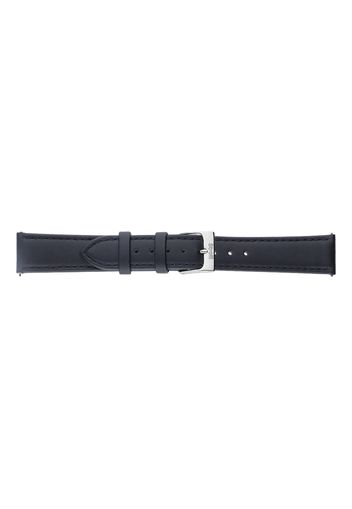 Cinturino in pelle liscia nero con chiusura easyclick per Unisex