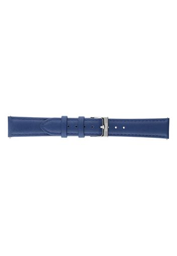 Cinturino in pelle liscia blu scuro con chiusura easyclick per Unisex