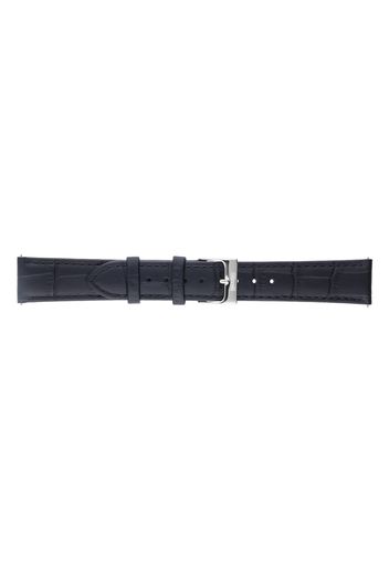 Cinturino in pelle stampa cocco nero con chiusura easyclick per Unisex