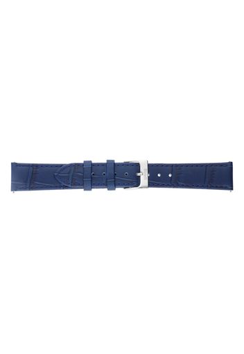 Cinturino in pelle stampa cocco blu scuro con chiusura easyclick per Unisex