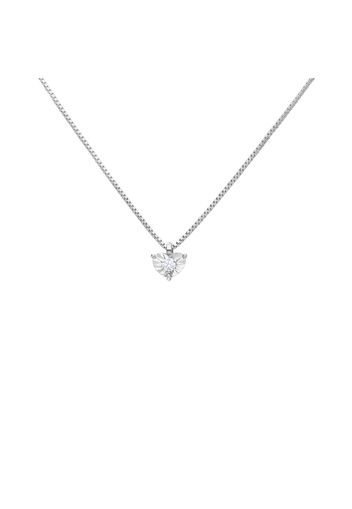 Collana punto luce Diamotion oro bianco diamante cuore per Donna