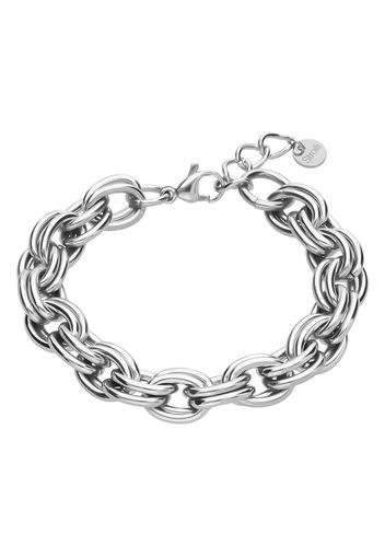 Bracciale in acciaio a doppia maglia per Donna