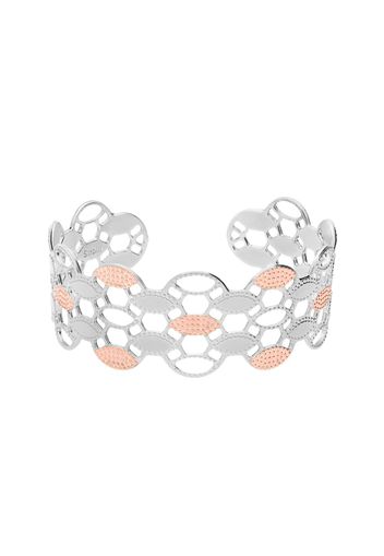 Bracciale rigido medium in bronzo rodiato arabeggiante per Donna