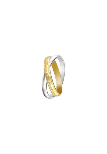 Anello in oro bianco bicolore per Donna