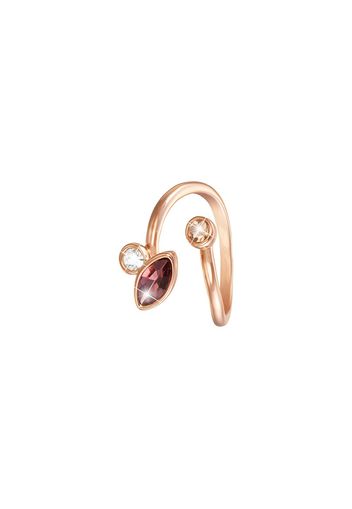 Anello in metallo rosato e pietre per Donna