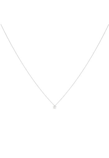Girocollo stella in oro bianco e diamanti 0,12 ct per Donna