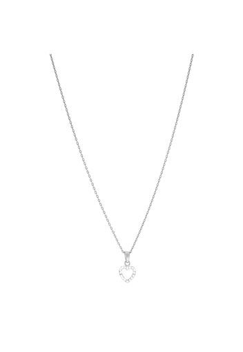 Girocollo cuore in argento 925 e zirconi per Donna