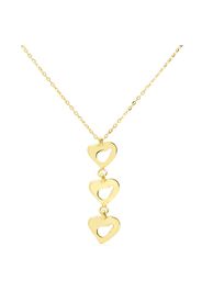 Girocollo cuori in oro per Donna