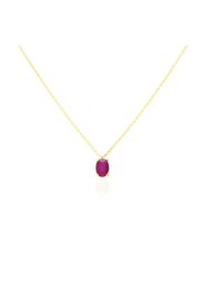 Collana in oro giallo con rubino 0,58 ct per Donna