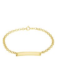 Bracciale bimbo in oro giallo con targhetta per Bimbi