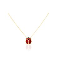 Collana con charm coccinella rossa in oro giallo per Bambini