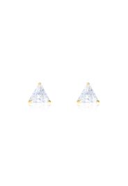 Orecchini a lobo Bon Ton oro giallo triangolo cubic zirconia per Donna