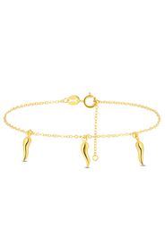 Bracciale Beverly Oro giallo Corno Portafortuna per Donna