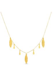 Collana Beverly Oro giallo Piuma per Donna