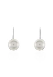 Orecchini monachella con perla 8 mm in argento 925 per Donna