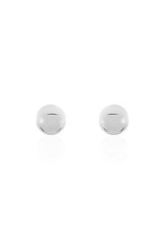 Orecchini pallina 8 mm a lobo in argento 925 rodiato per Donna