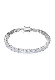 Bracciale tennis in argento rodiato e zirconi per Donna