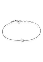 Bracciale stella in argento 925 rodiato per Donna