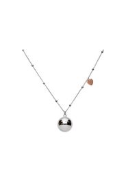 Collana chiama angeli in acciaio bicolore con charm cuore per Donna