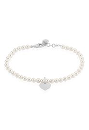 Bracciale cuore in argento 925 e perle per Donna