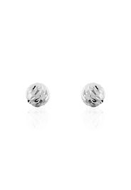 Orecchini 6 mm in argento 925 rodiato per Donna