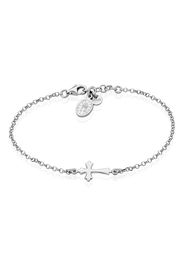 Bracciale croce in argento 925 rodiato per Donna