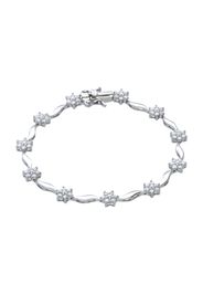 Bracciale in argento rodiato e zirconi per Donna