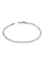 Bracciale in argento trama traversino small per Uomo