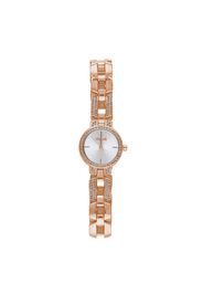 Versailles 3h orologio in acciaio rose gold con quadrante silver e bracciale con strass per Donna