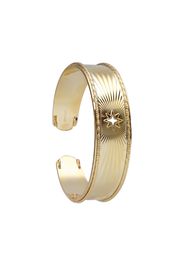 Bracciale bangle rosa dei venti in bronzo dorato per Donna