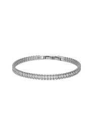 Bracciale strass in metallo rodiato per Donna