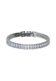 Bracciale strass in metallo rodiato per Donna