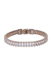 Bracciale strass in metallo rosato per Donna