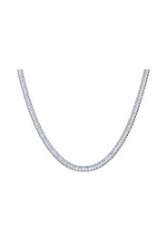 Choker strass in metallo rodiato per Donna