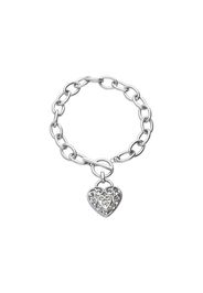 Bracciale acciaio con charm cuore per Donna