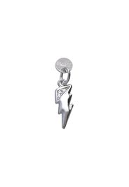 Charm saetta in argento rodiato e zirconi per Donna