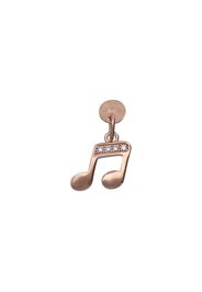 Charm nota musicale in argento rosato e zirconi per Donna