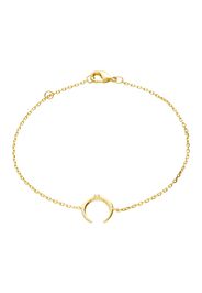 Bracciale placcato oro con lunula per Donna