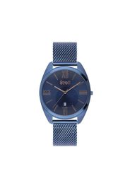 Orologio solo tempo linea Monaco con cinturino e cassa blu per Uomo