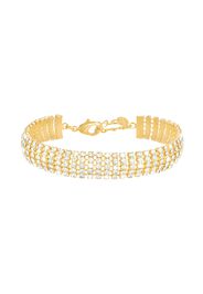 Bracciale dorato e strass multifilo per Donna